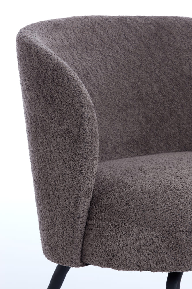 Sessel DIEYDA braun schwarz 67x68x72cm