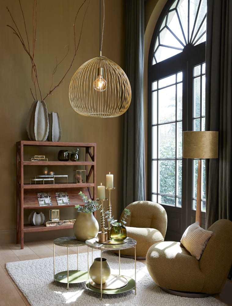 Sessel GUMACA grün boucle 90x77x72cm