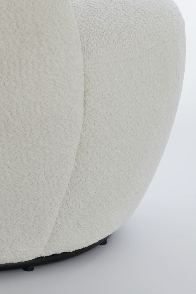 Sessel SENJA weiß boucle 89x85x74cm