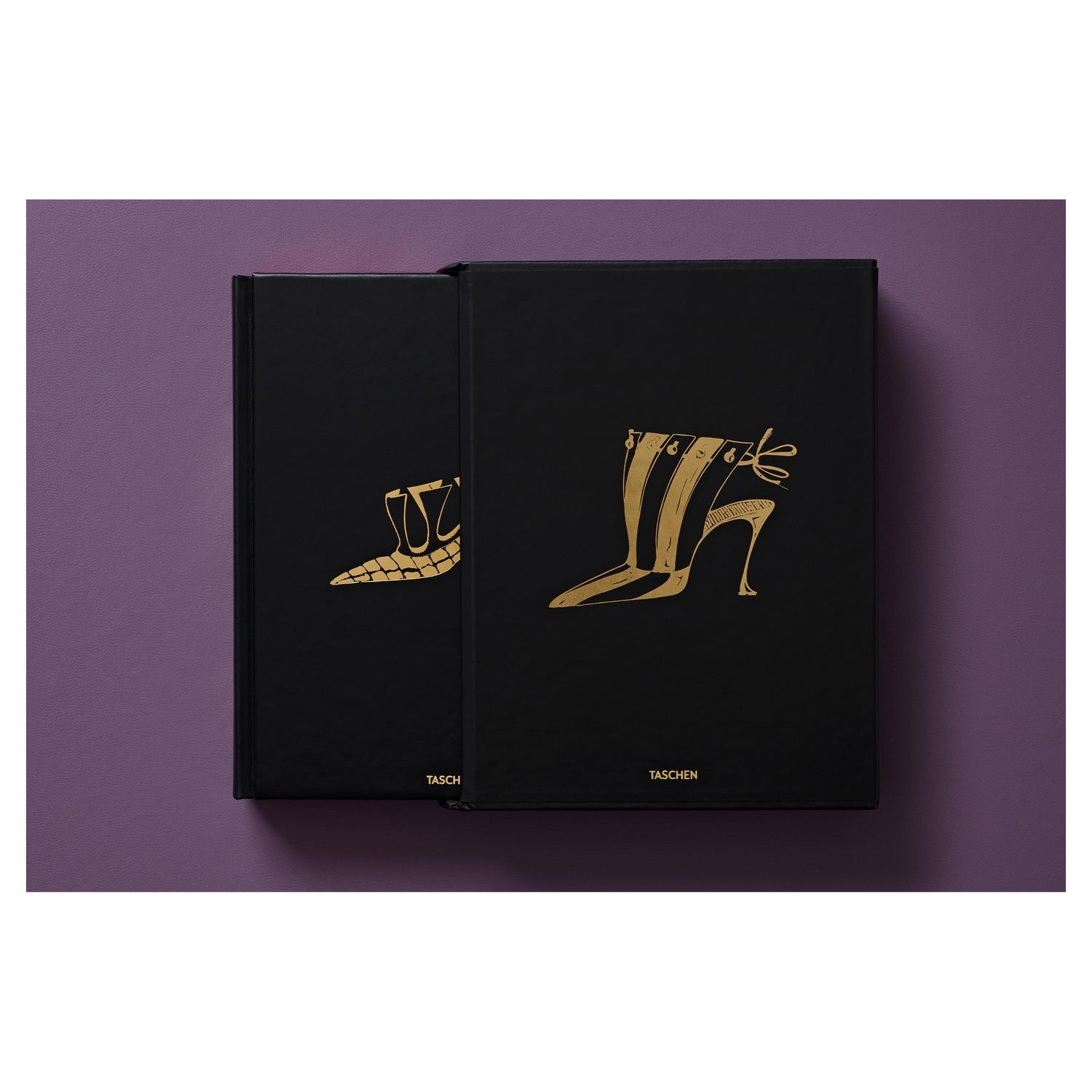 Luxuriöser Schuber und Hardcover-Buch mit rotem Buchschnitt – Shoes A-Z Manolo Blahník Edition