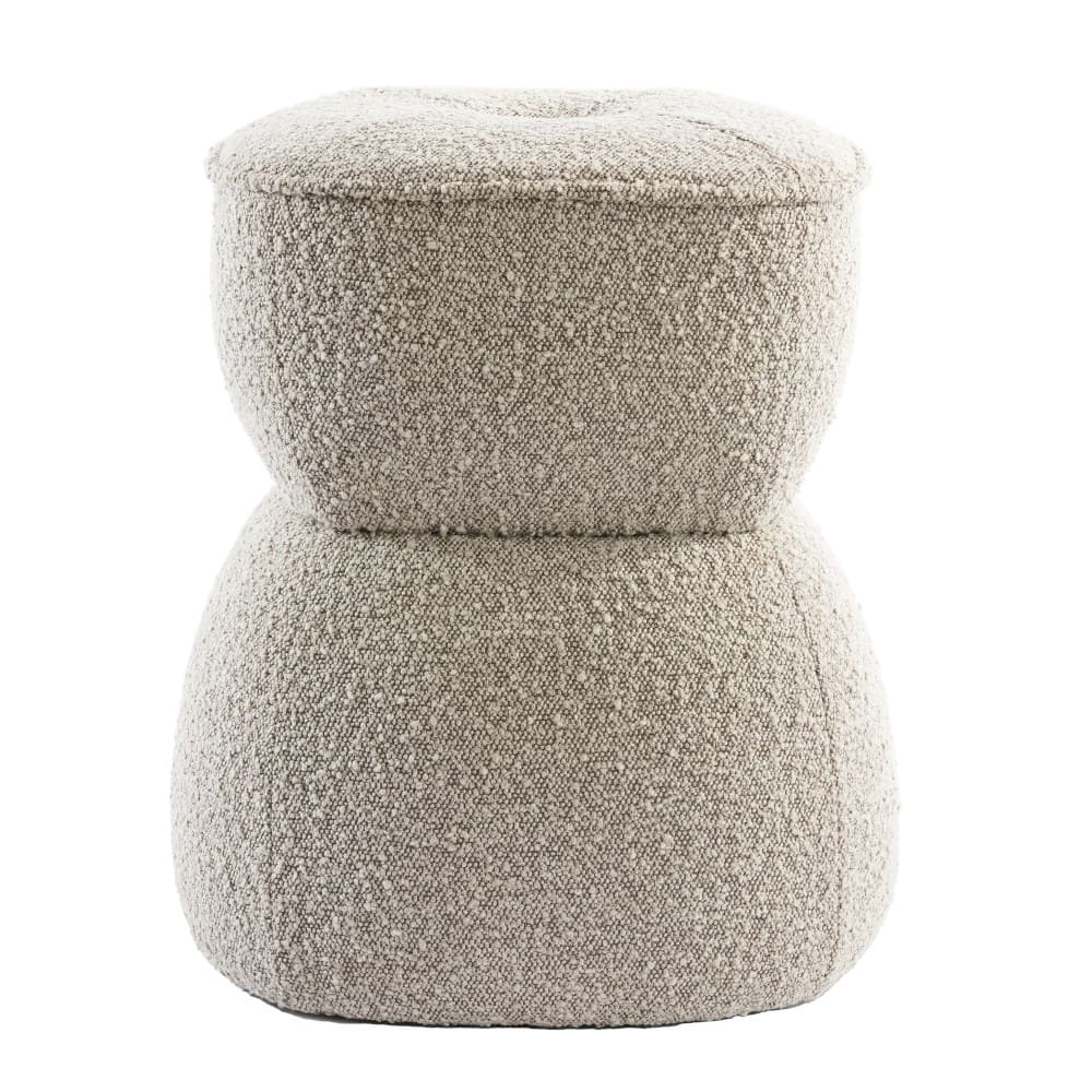 Sitzpouf LEYLA beige Ø40x46 cm