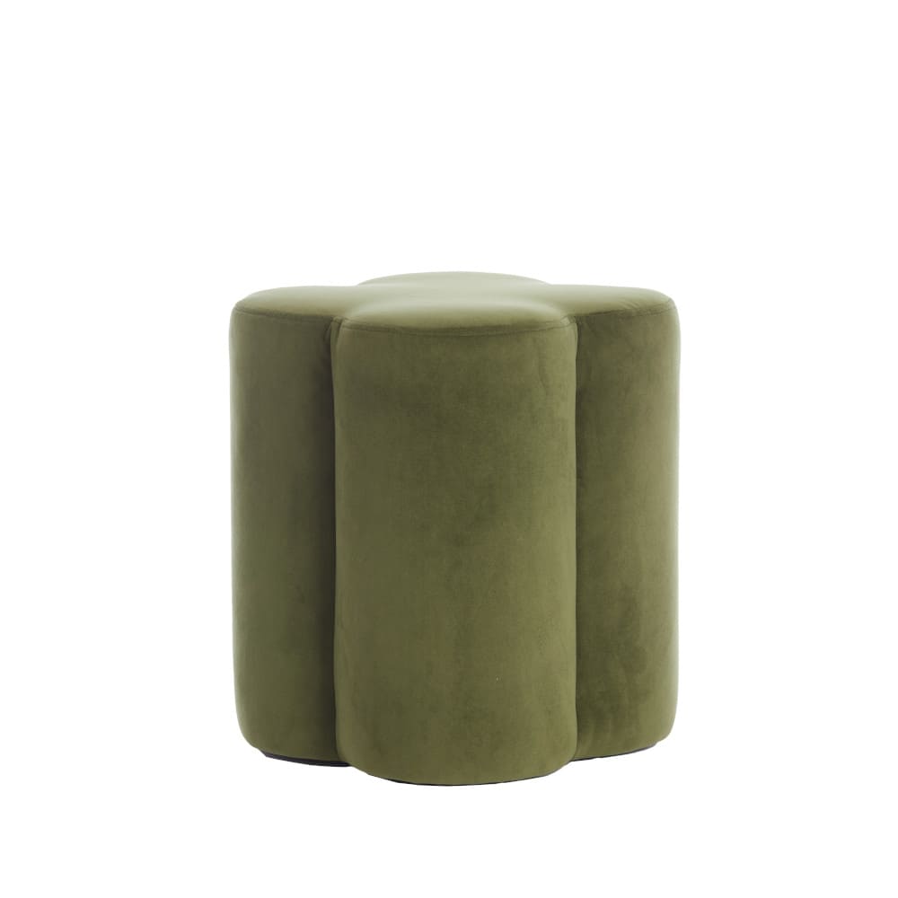 Sitzpouf NALANI 38x38x45cm velvet olivgrün