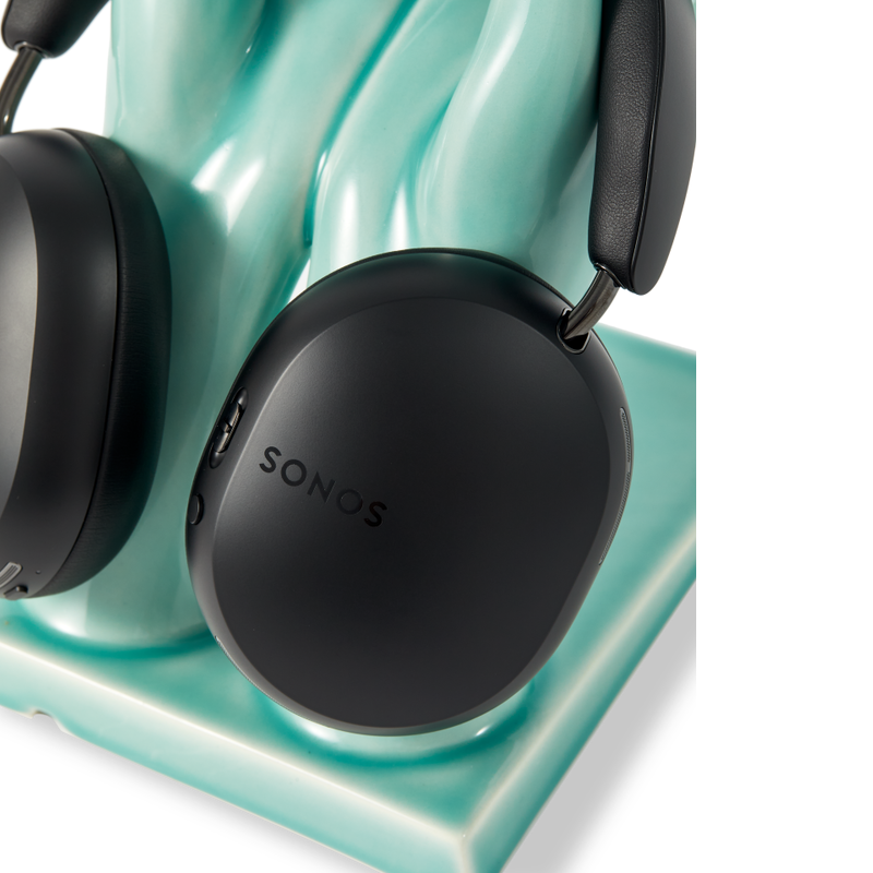 Hand-Stand + Sonos Ace headphones in black