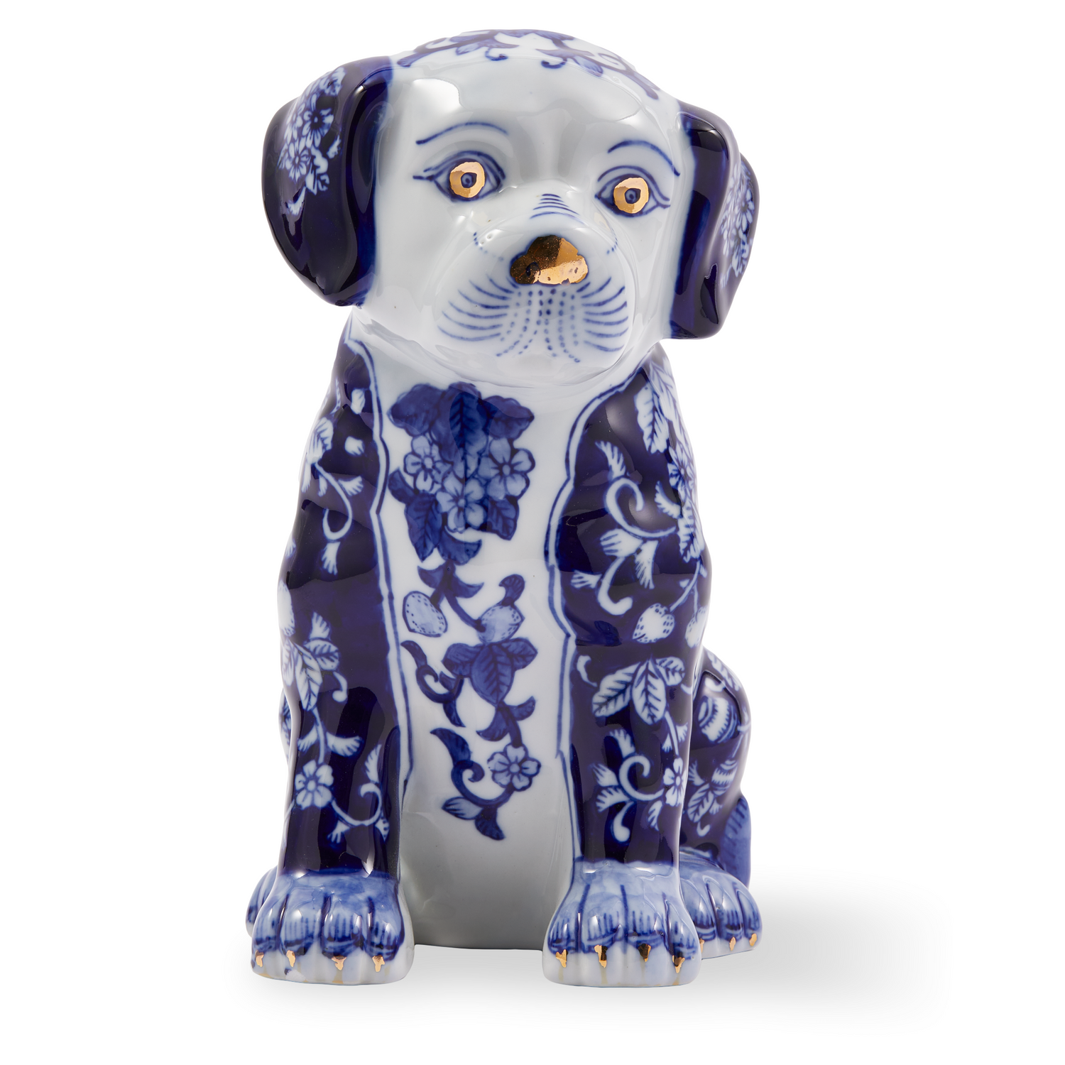 Hundespardose als Dekoobjekt aus Porzellan