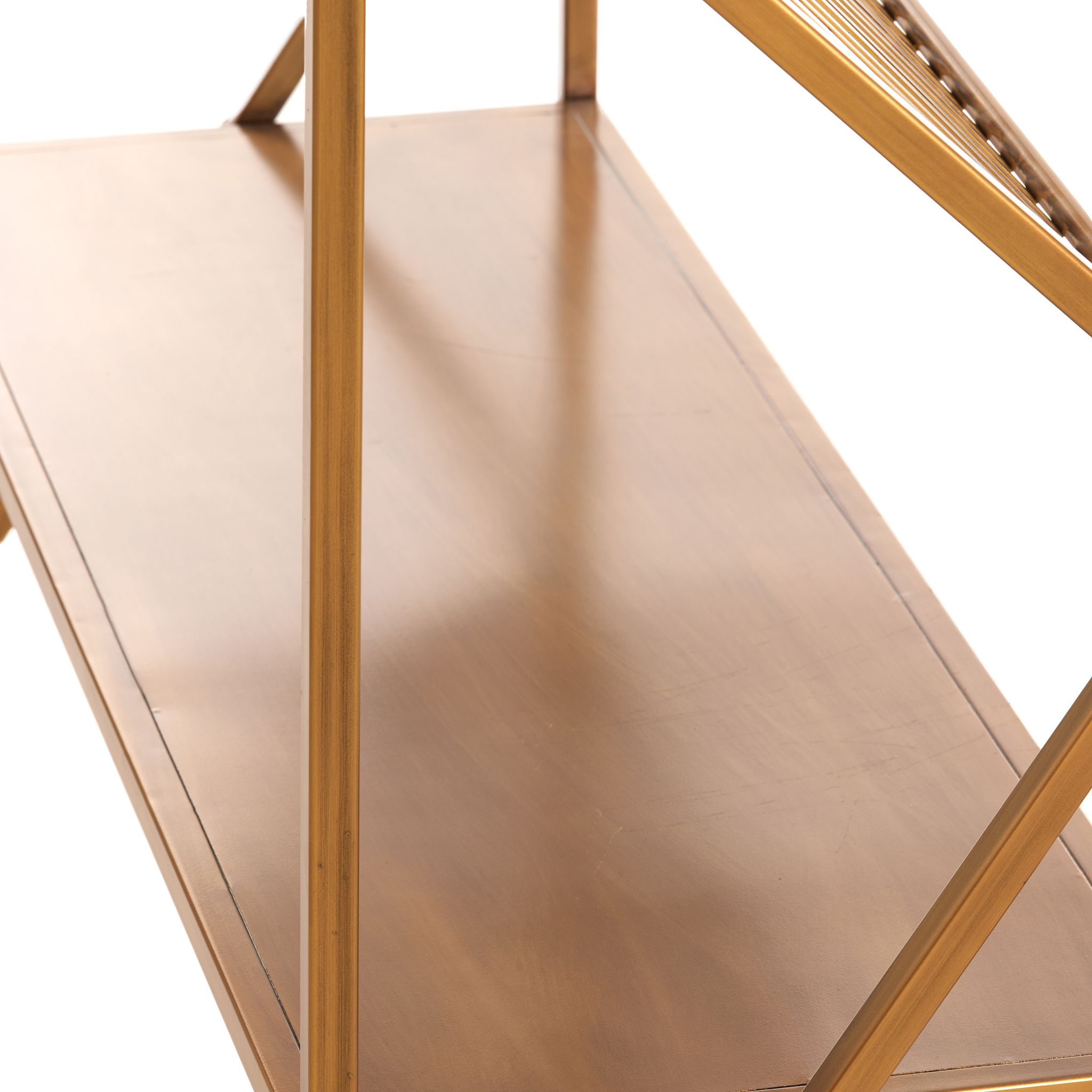 Elegantes Metallregal in Bronze von Light & Living.