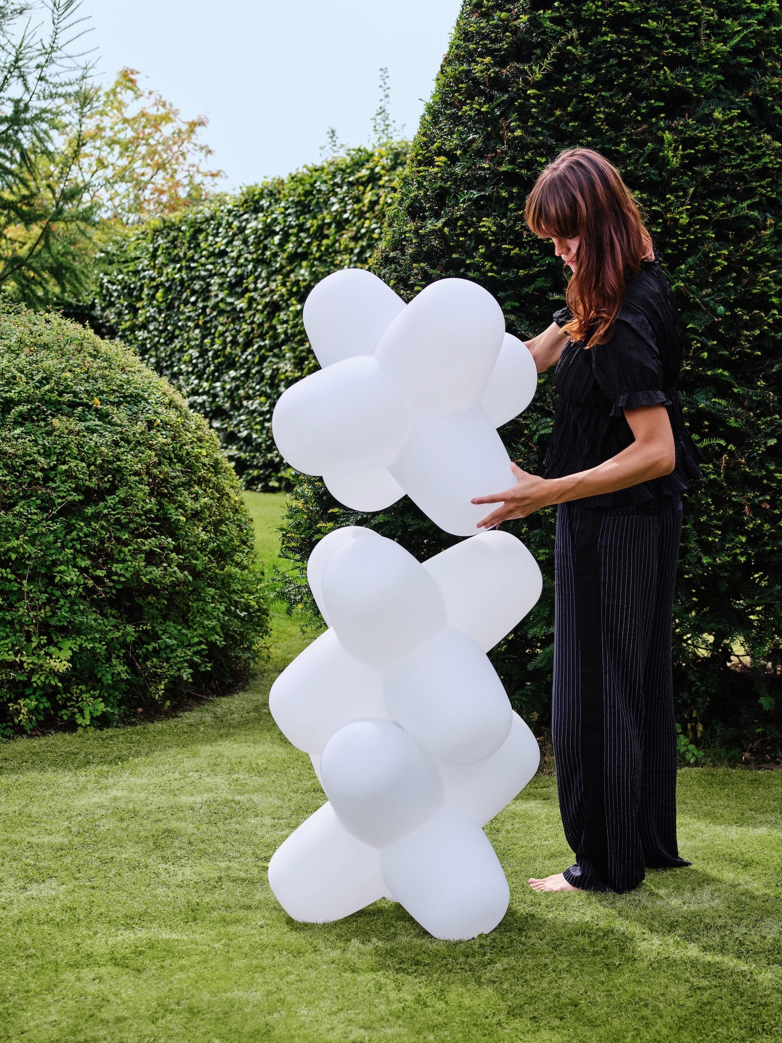 stapelbar in-outdoor Leuchte von Tom Dixon - Jack Large Portable Light in Matte White