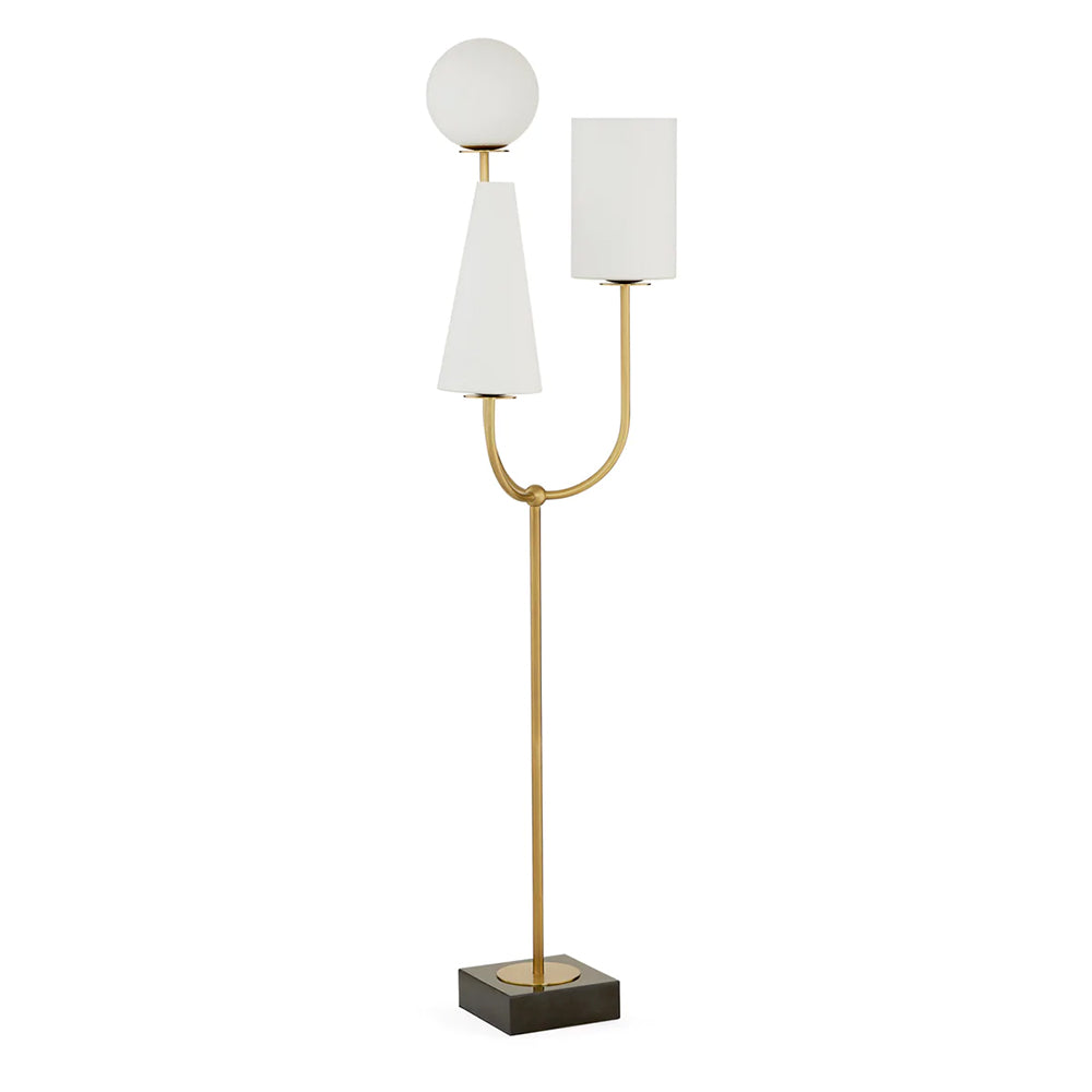 Stehleuchte PARADISO gold, marmor von Jonathan Adler