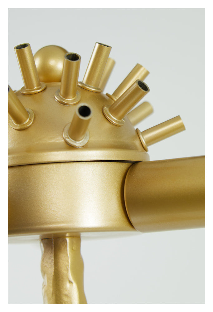 Stehleuchte FEATHER gold/pfirsich