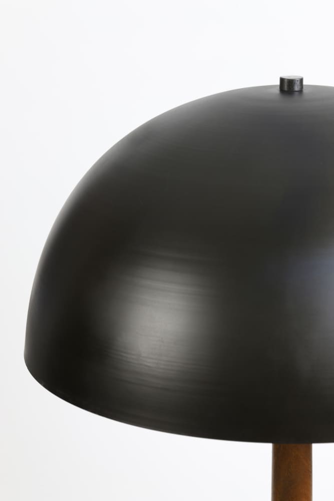 Stehleuchte JOVANY Mangoholz geölt und schwarz Ø50x155cm