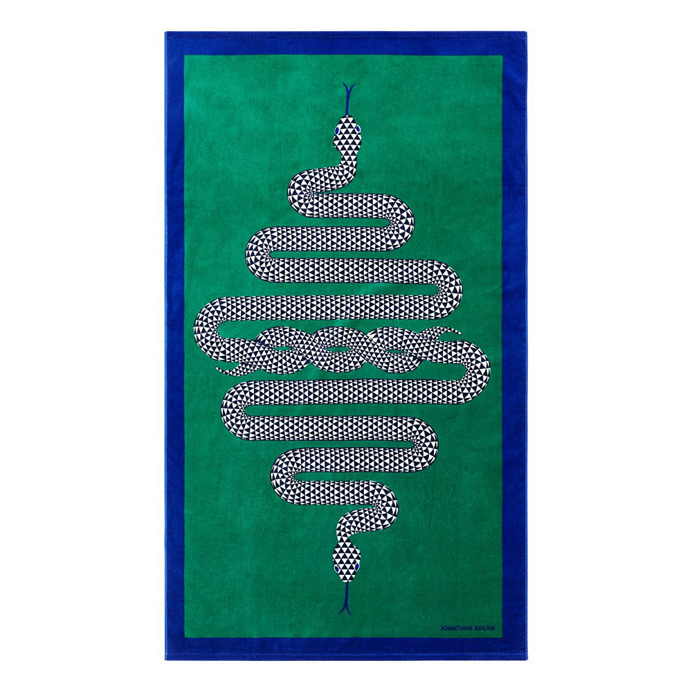 Strandtuch SNAKE 100x178cm von Jonathan Adler