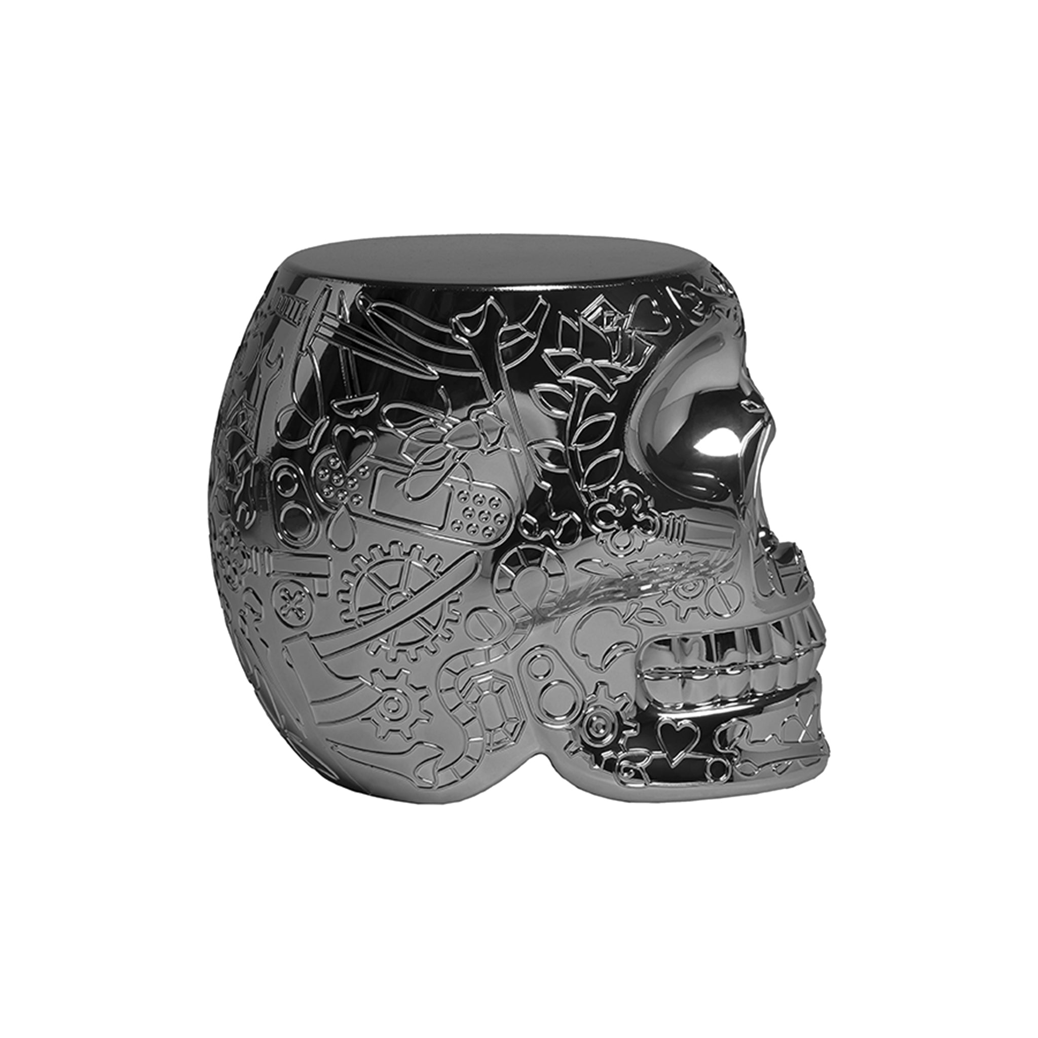 Stuhl & Beistelltisch MEXICO in Titan von Qeeboo