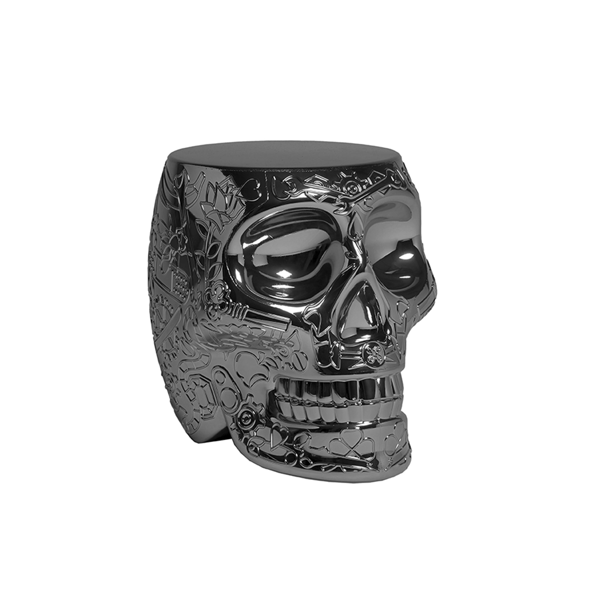 Stuhl & Beistelltisch MEXICO in Titan von Qeeboo