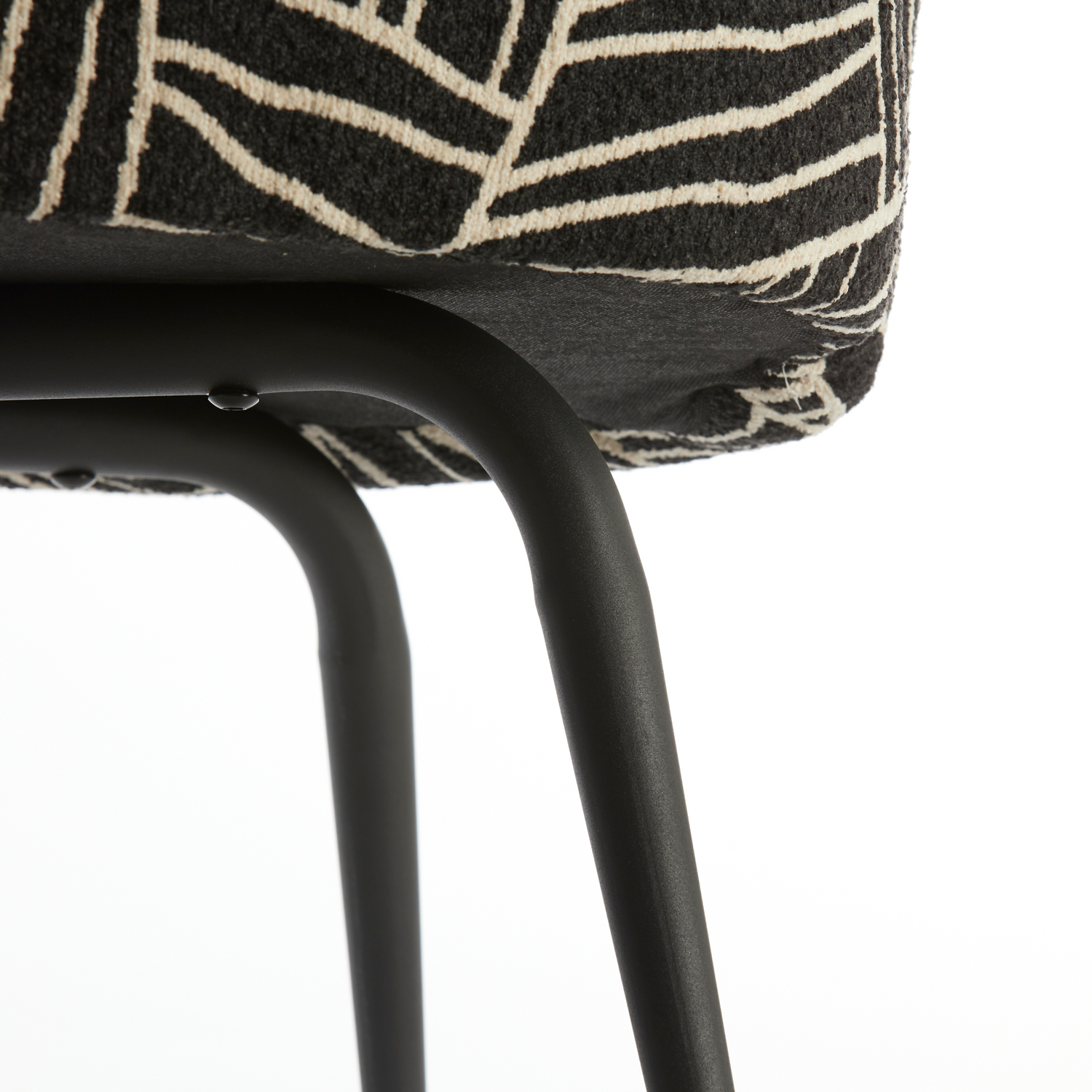 Light & Living DIEYDA Stuhl in Schwarz und Weiß