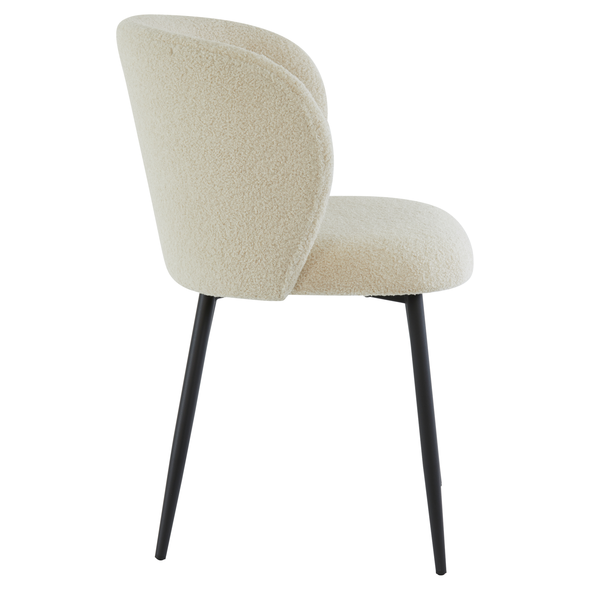 Stuhl ELYNA im skandinavischen Look mit schmalen Metallbeinen
