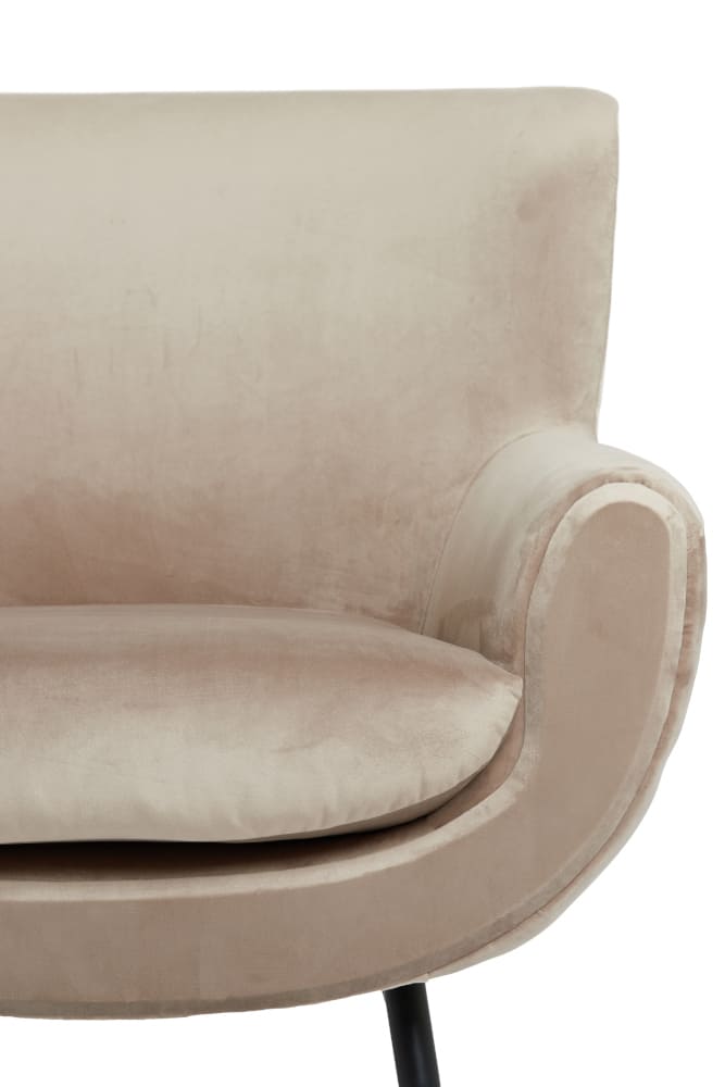 Sessel VINSTRAS Samt hell braun