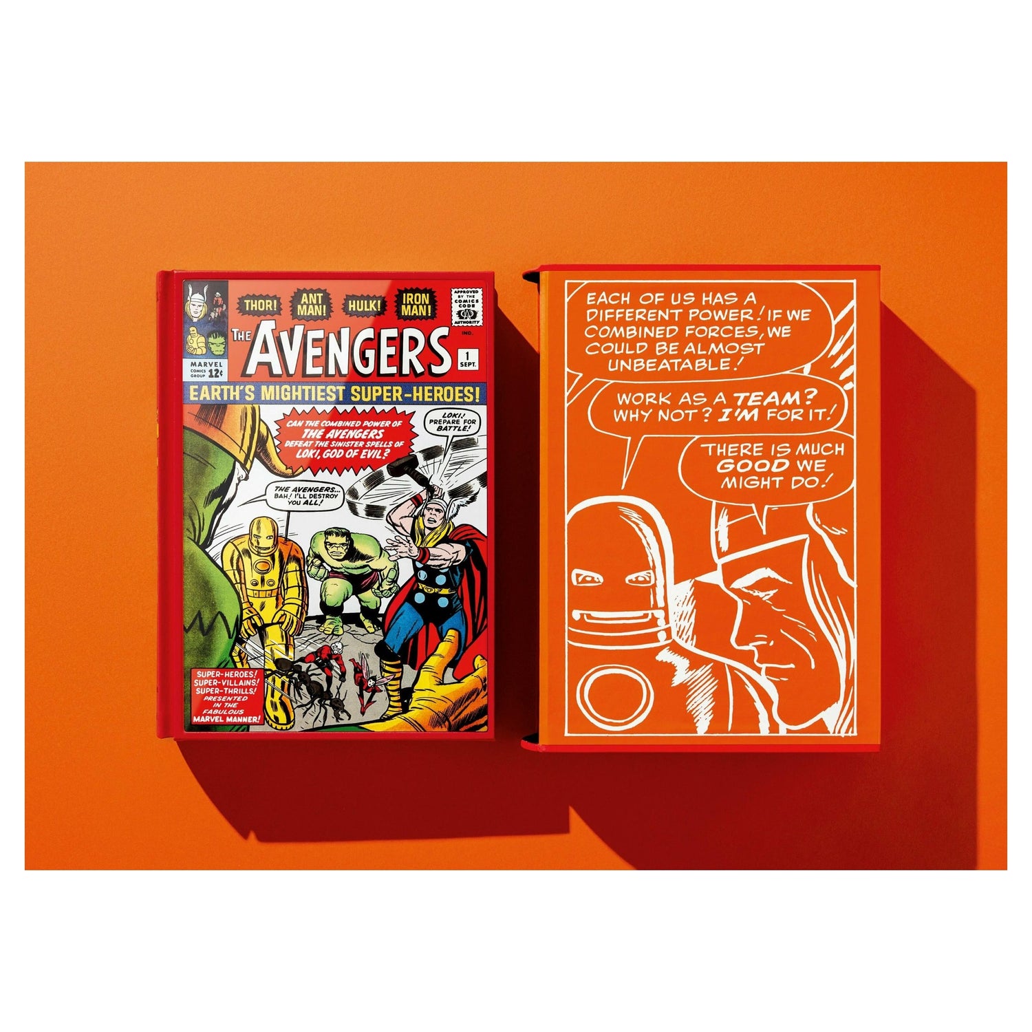 Visualisierung einer Comic-Doppelseite mit Helden