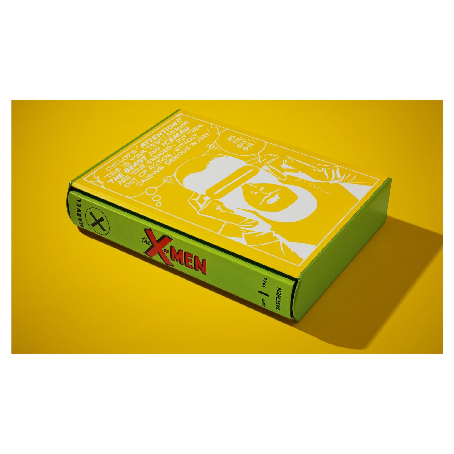 X-Men-Buch im Kunstledereinband mit hochwertigem Alu-Cover