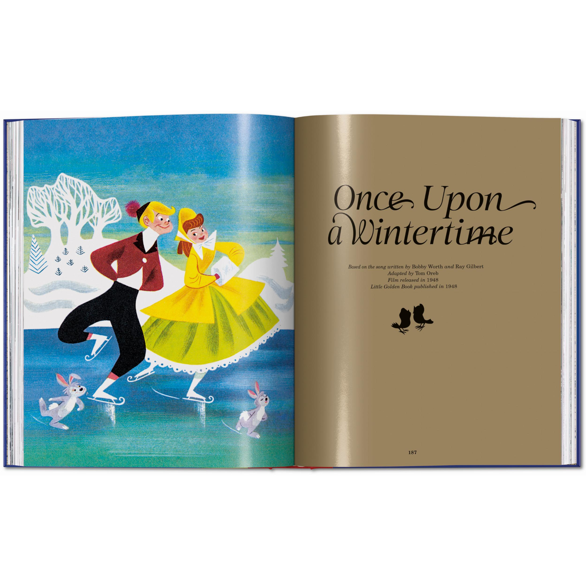 Vintage Disney Illustrationen in einem Buch