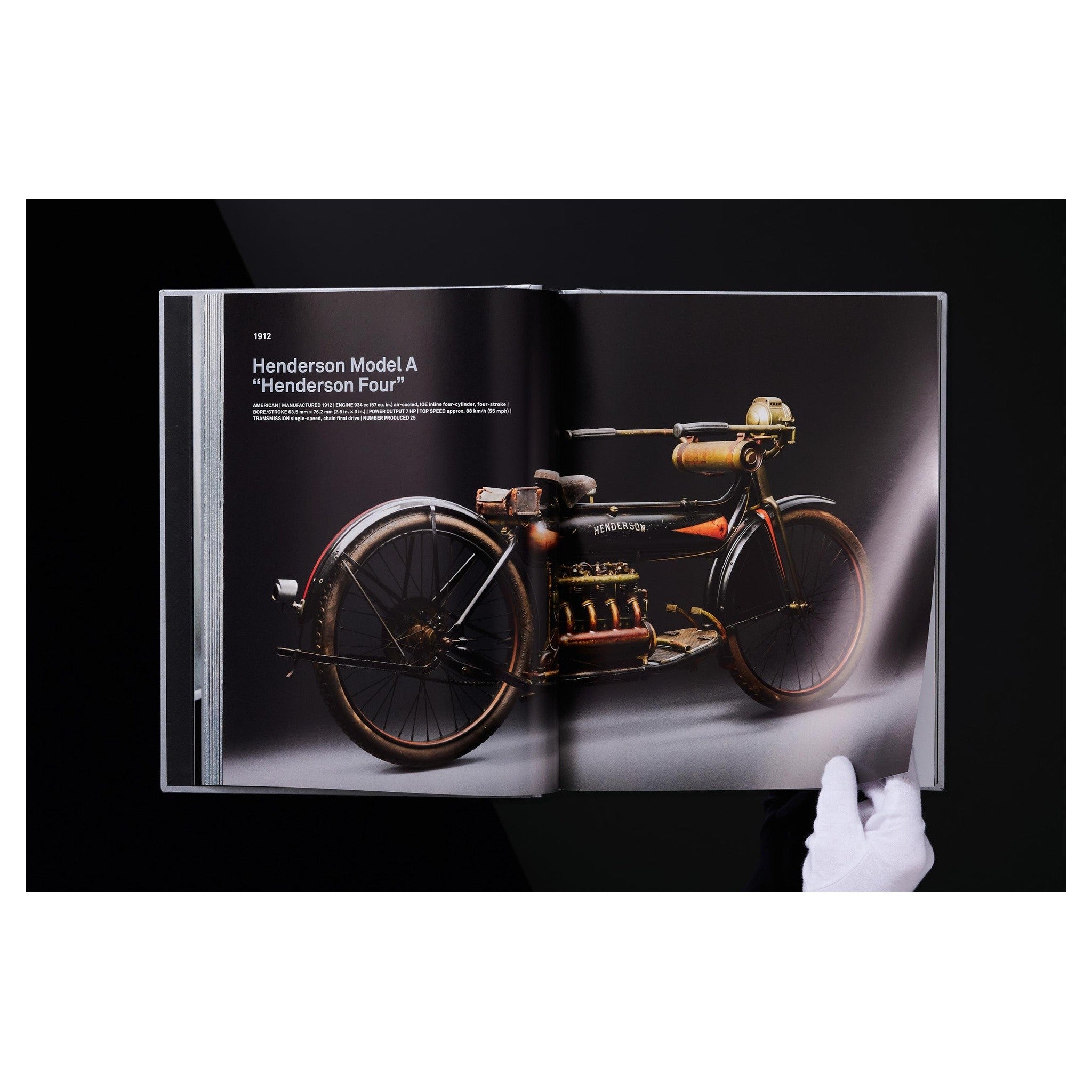 Motorrad-Sammleredition mit glänzendem Cover