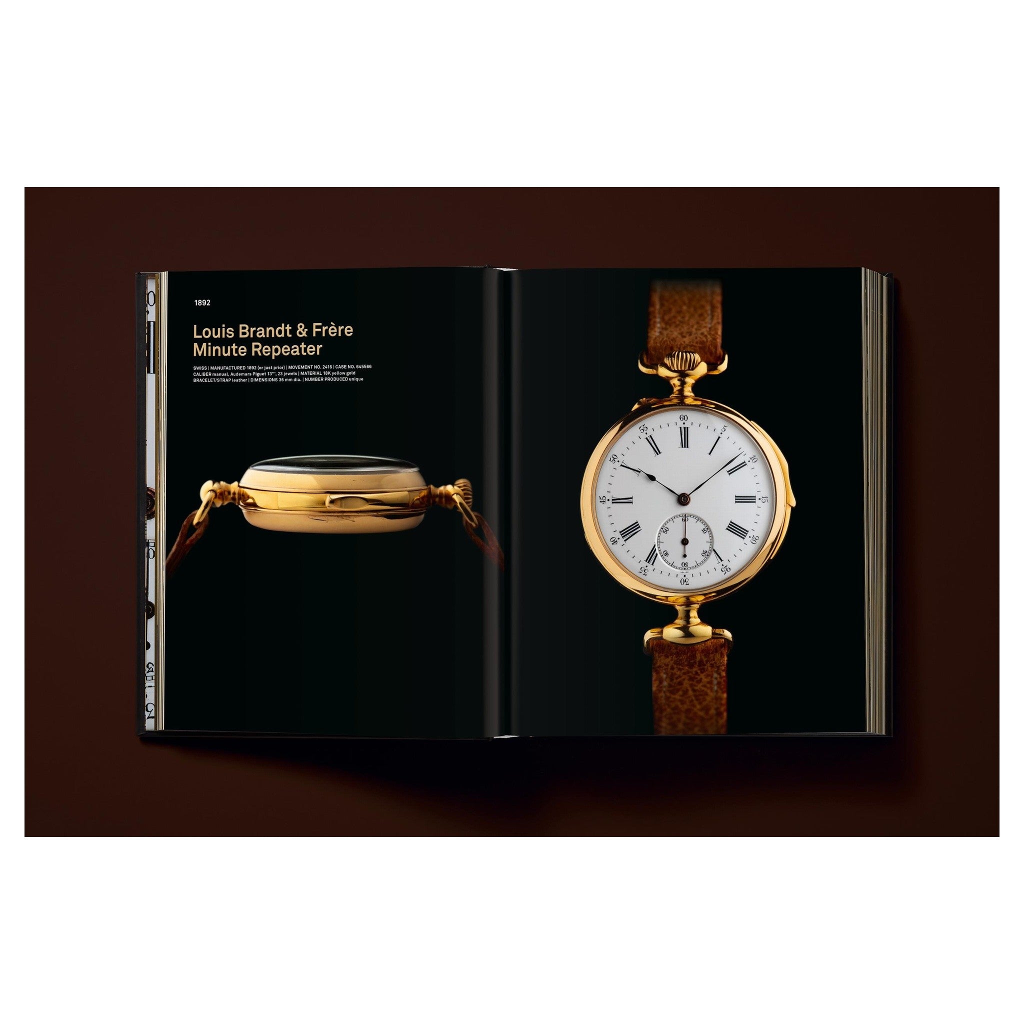 Großformatiger Doppelband vor schwarzem Hintergrund inszeniert