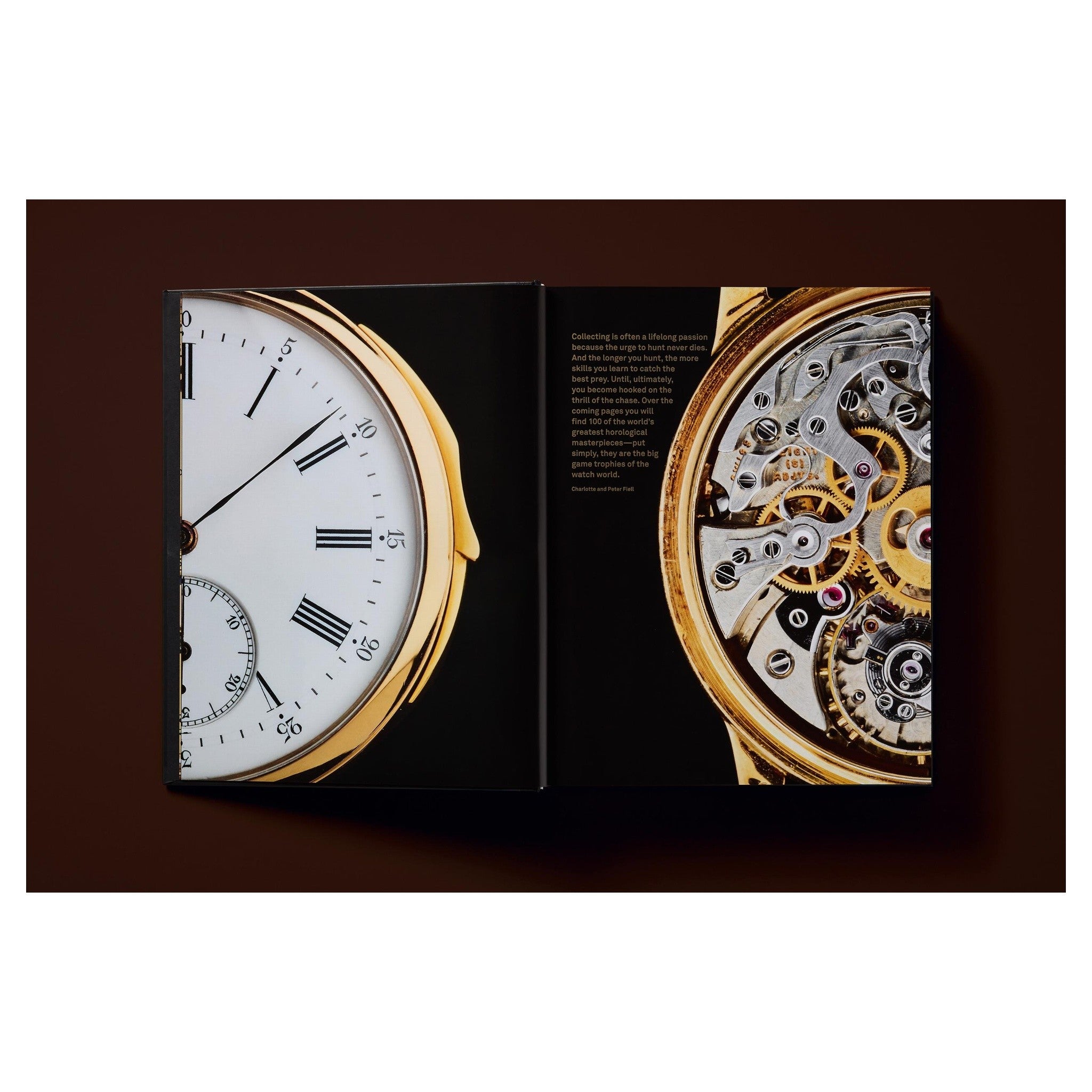 Eleganter XL-Band leicht geöffnet mit sichtbaren Innenseiten