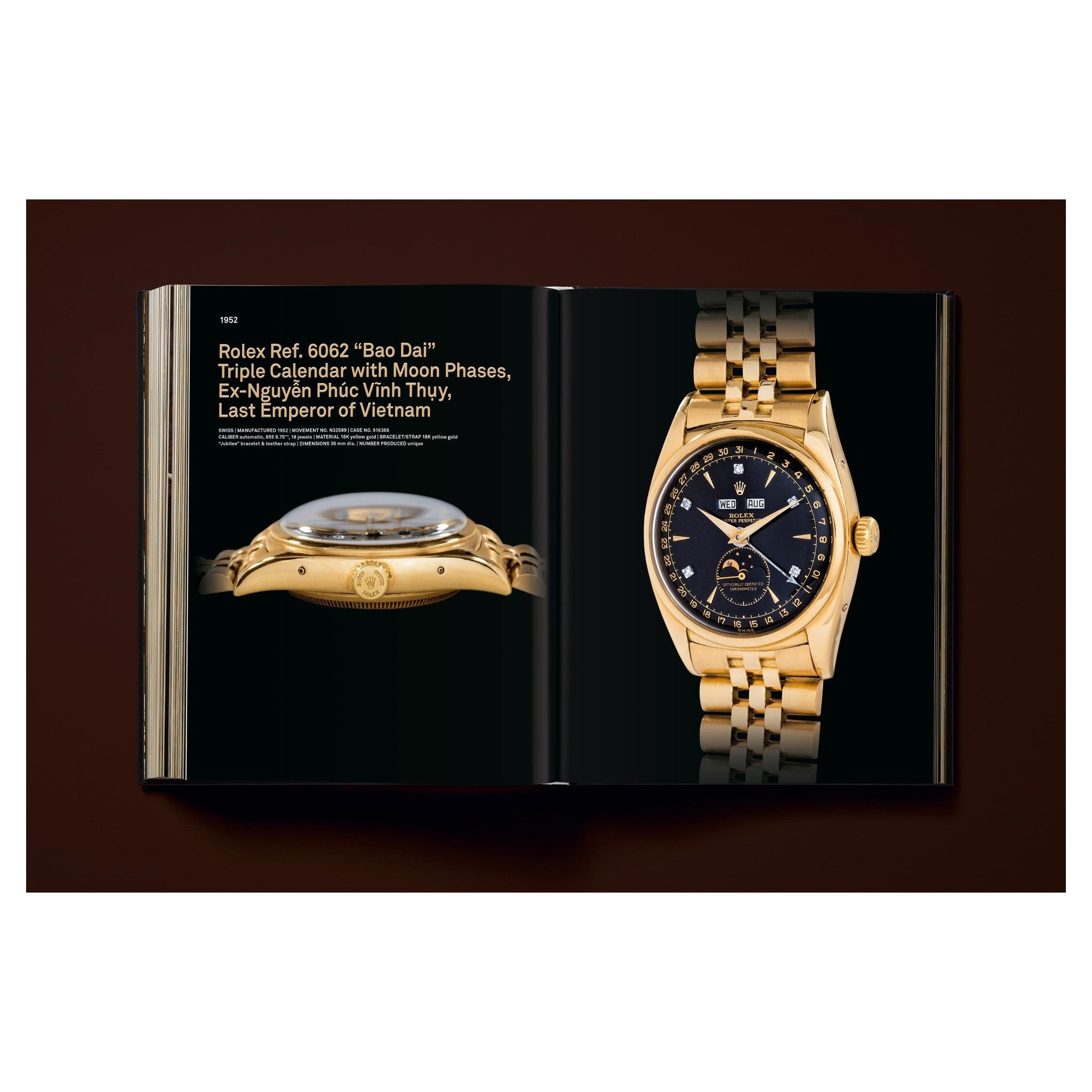 Makrofoto eines mechanischen Zifferblatts aus dem Buch.