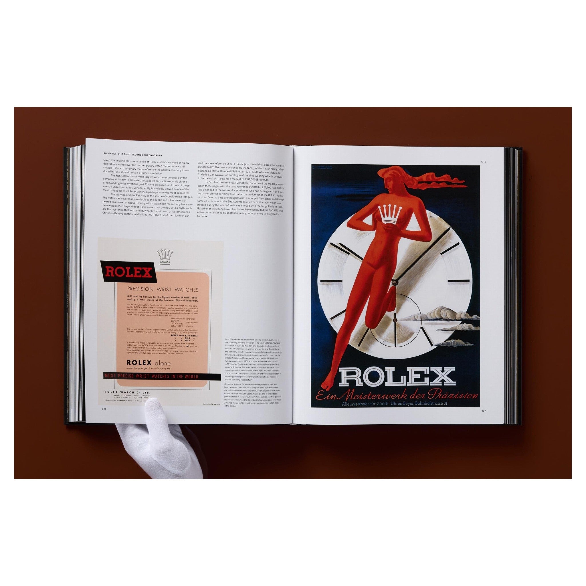 Bildband über Vintage- und Luxusuhren mit metallisch wirkendem Covermotiv.