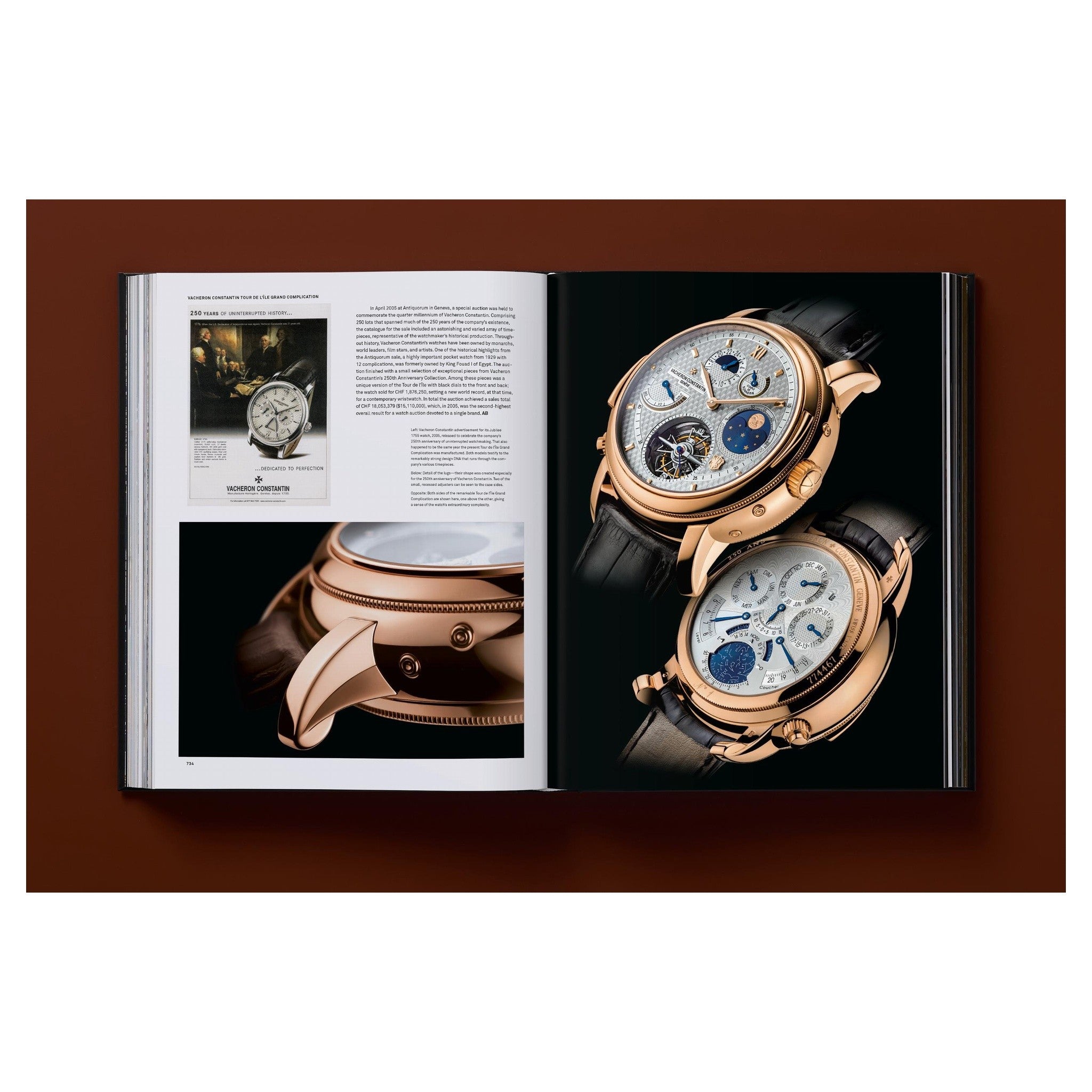 Luxus-Bildband über Sammleruhren im stabilen Hardcover-Schuber.