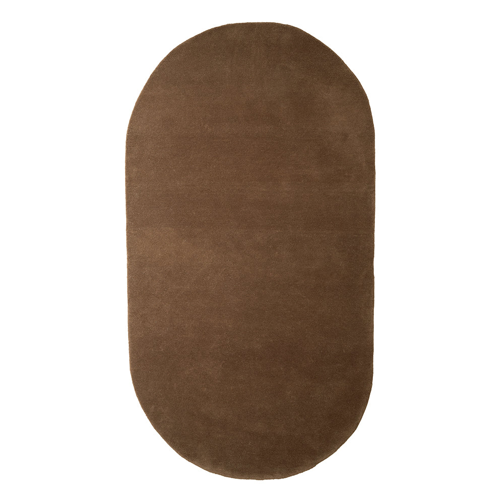 Ovaler Teppich BOJE in modernem Braun der Marke Light & Living