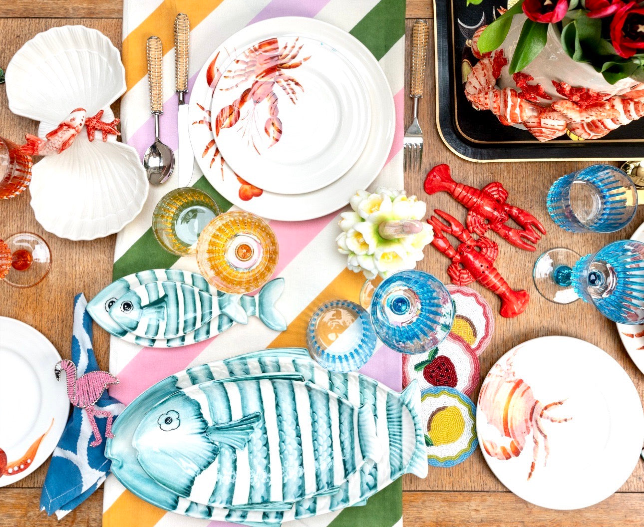 Salt & Pepper Shaker "Lobster" made of ceramic