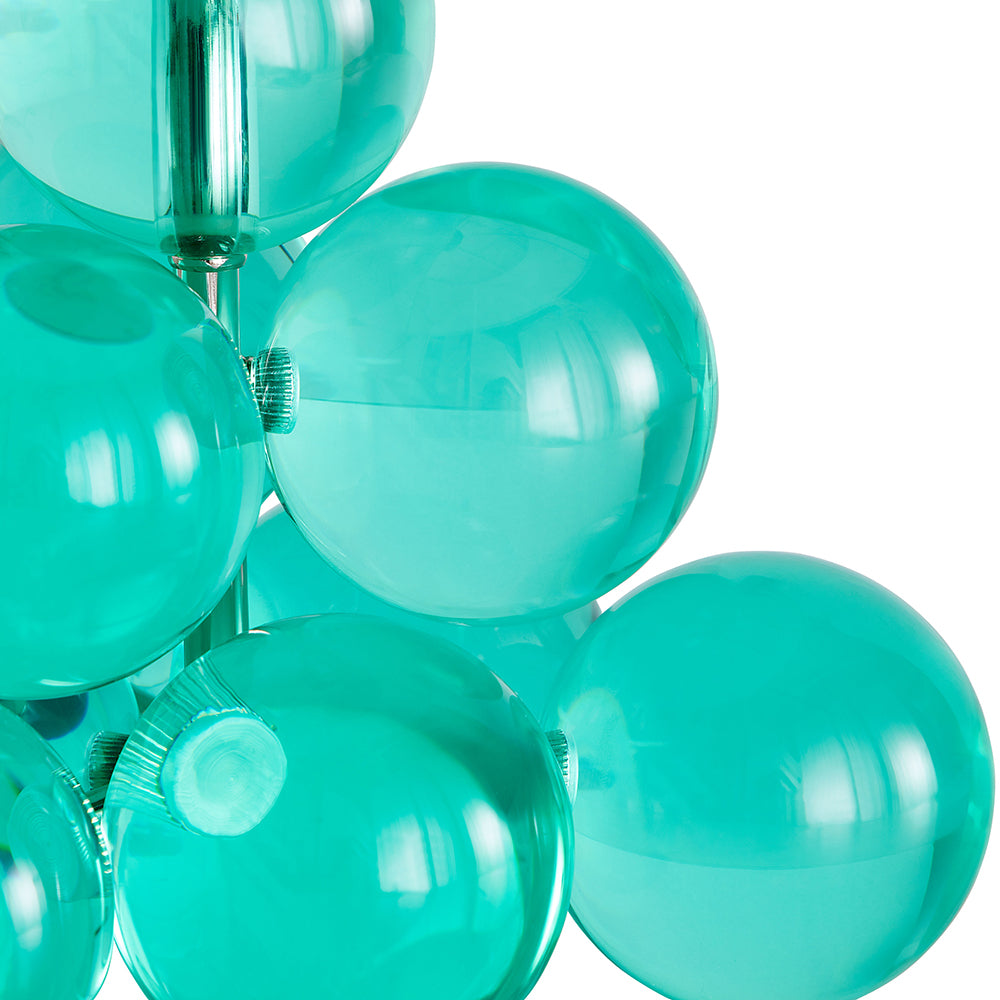 Tischlampe GLOBO PYRAMID in grün von Jonathan Adler