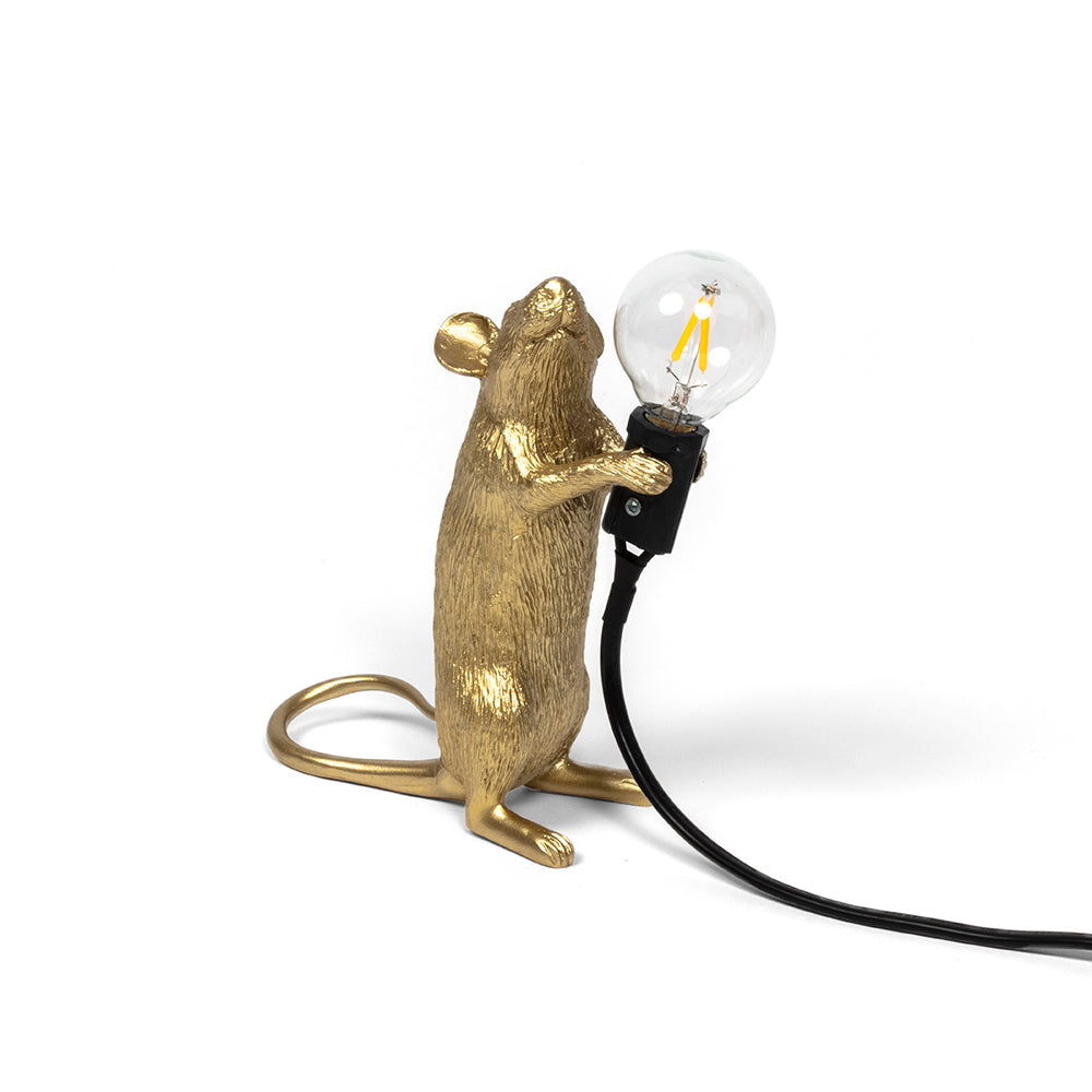 Stehende Maus als Tischlampe