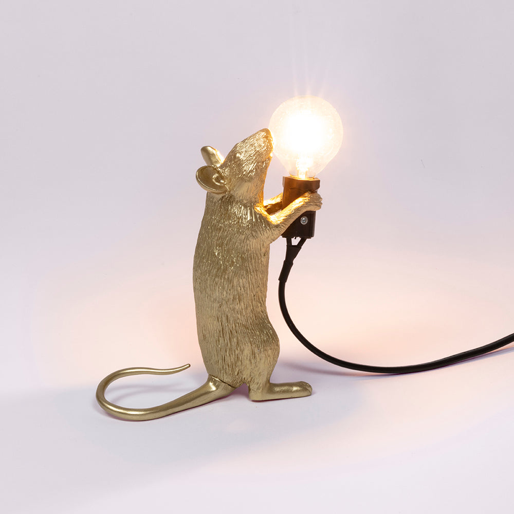 Stehende Maus als Tischlampe