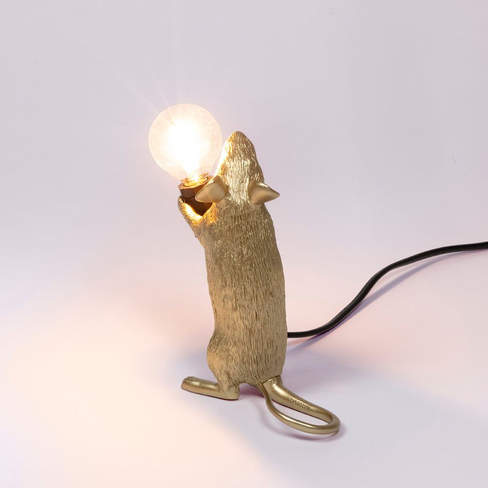 Stehende Maus als Tischlampe