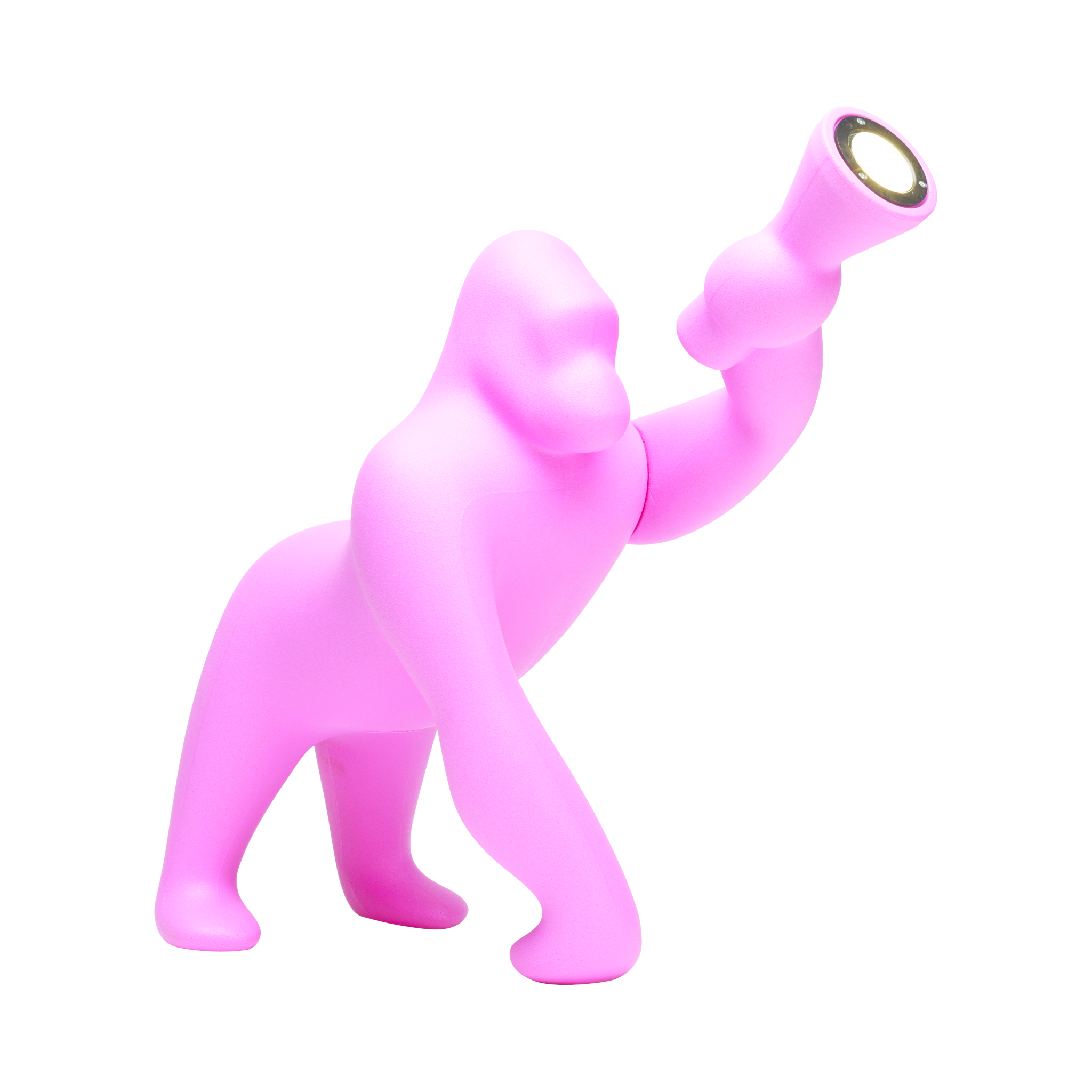 Qeeboo Tischlampe KONG XS in kräftigem Pinkton