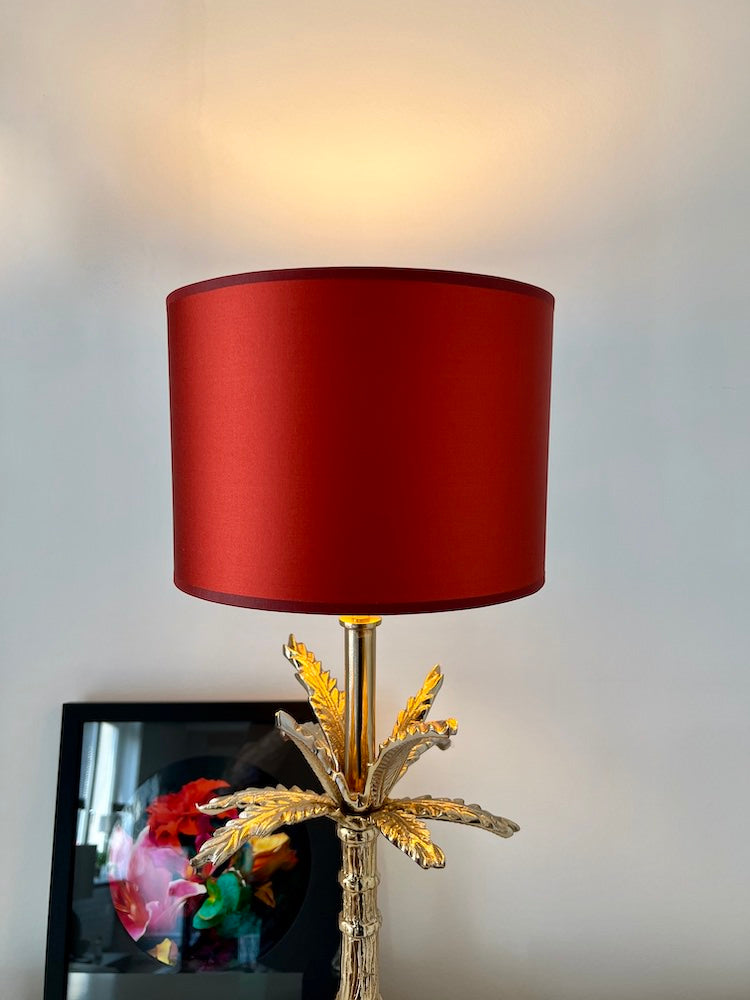 Tischlampe THE PALM gold/rot 71 cm