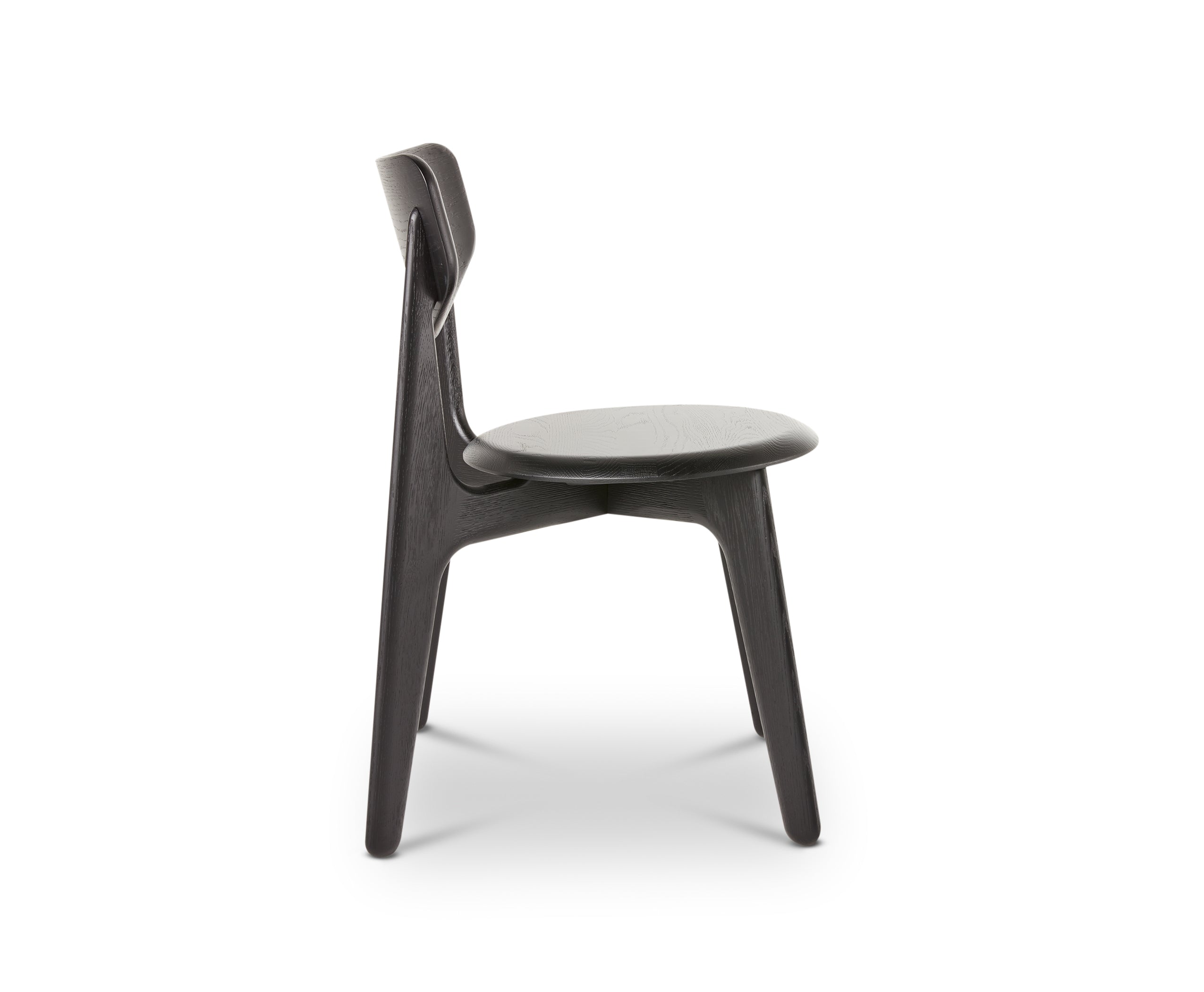 Slab Dining Chair – Black Brushed Oak von Tom Dixon