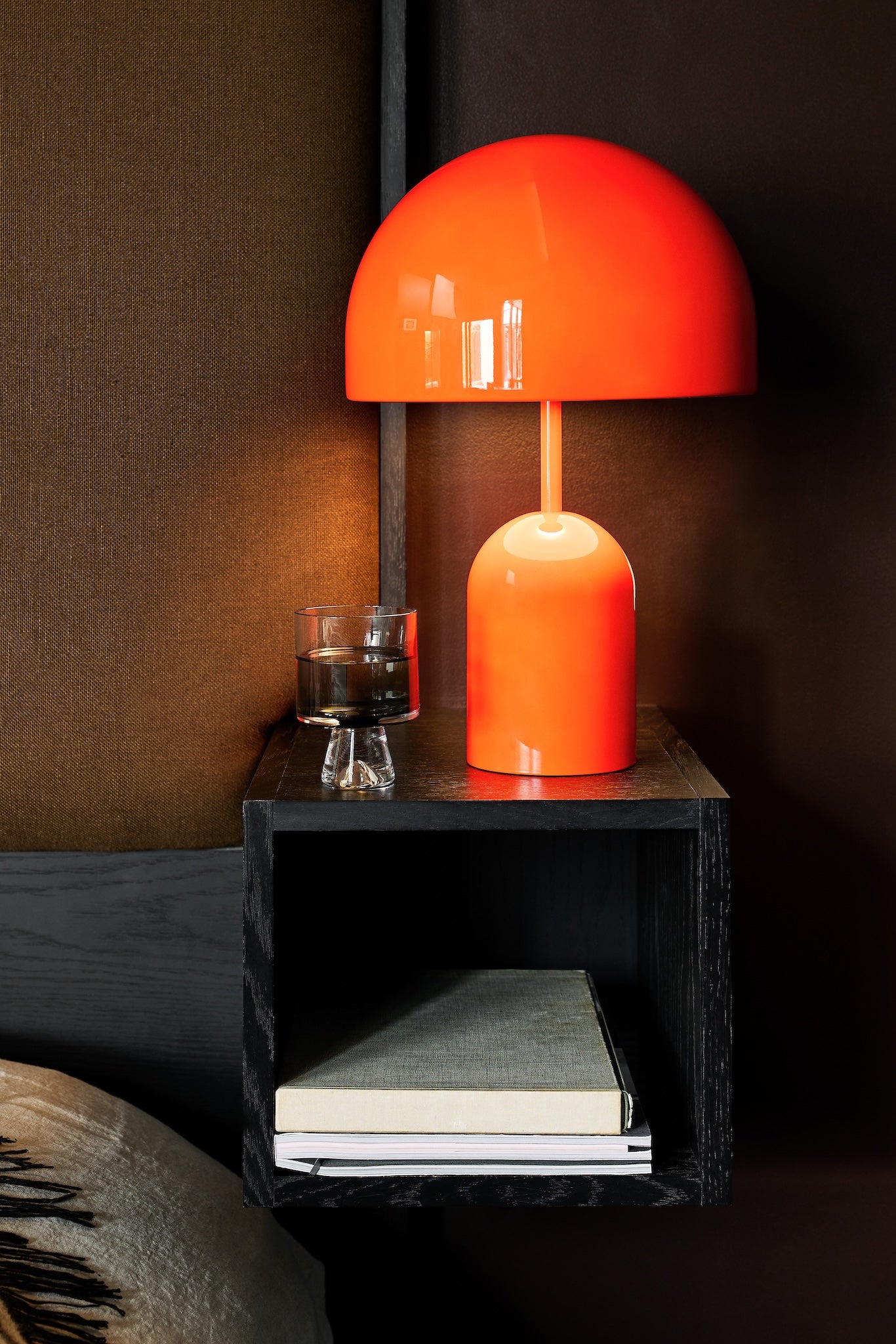 Bell Table Light in High-Gloss Fluoro Orange von Tom Dixon
