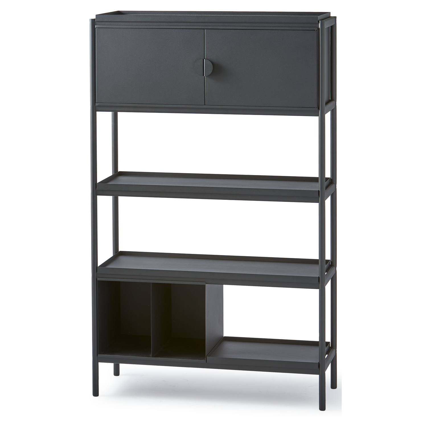 Toss Wide Cabinet von Pols Potten in Schwarz