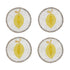 Untersetzer "Lemon" – handbestickt im 4er-Set von Joanna Buchanan