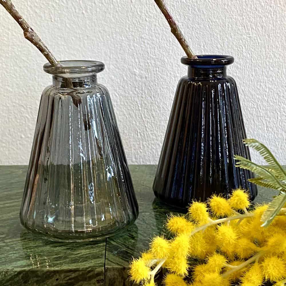 Dekovase JACQUARD schwarz, grau von GIFTCOMPANY