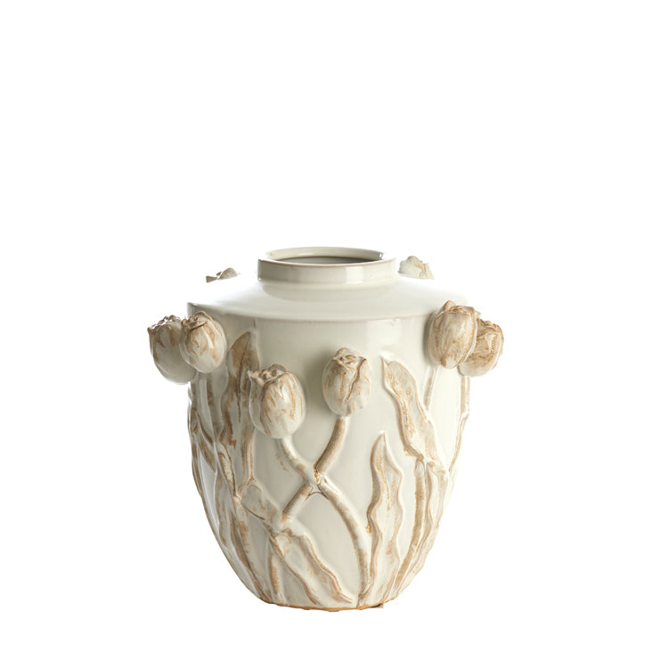 Vase JUANA crème von Light & Living