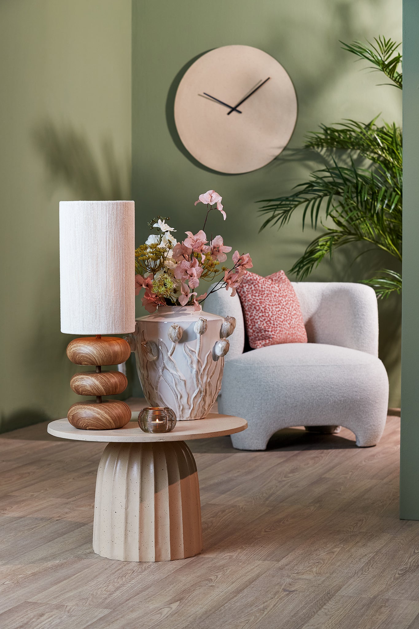 Vase JUANA crème von Light & Living