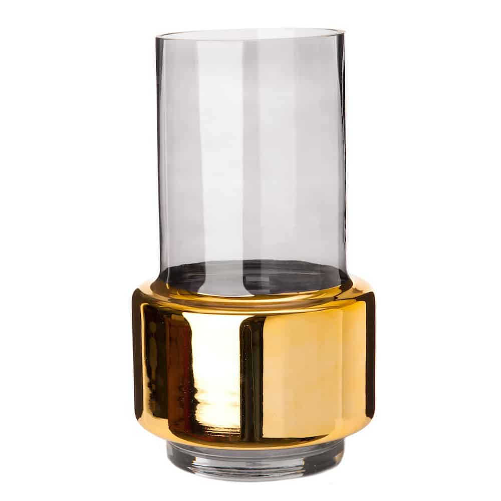 Vase LOBBY smoke-gold H34 cm