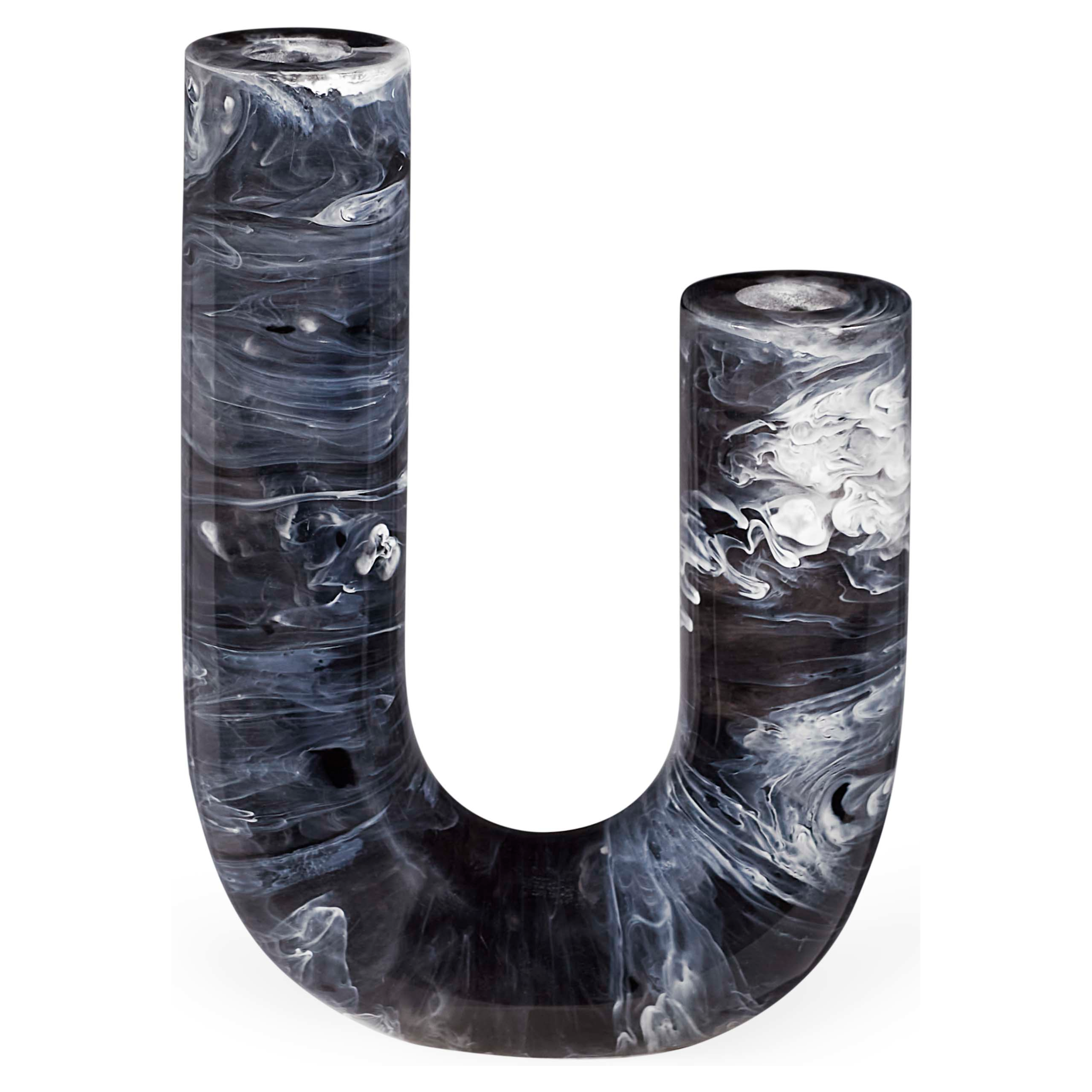 Mustique Double Tube Vase – skulpturales Design für stilvolle Interieurs