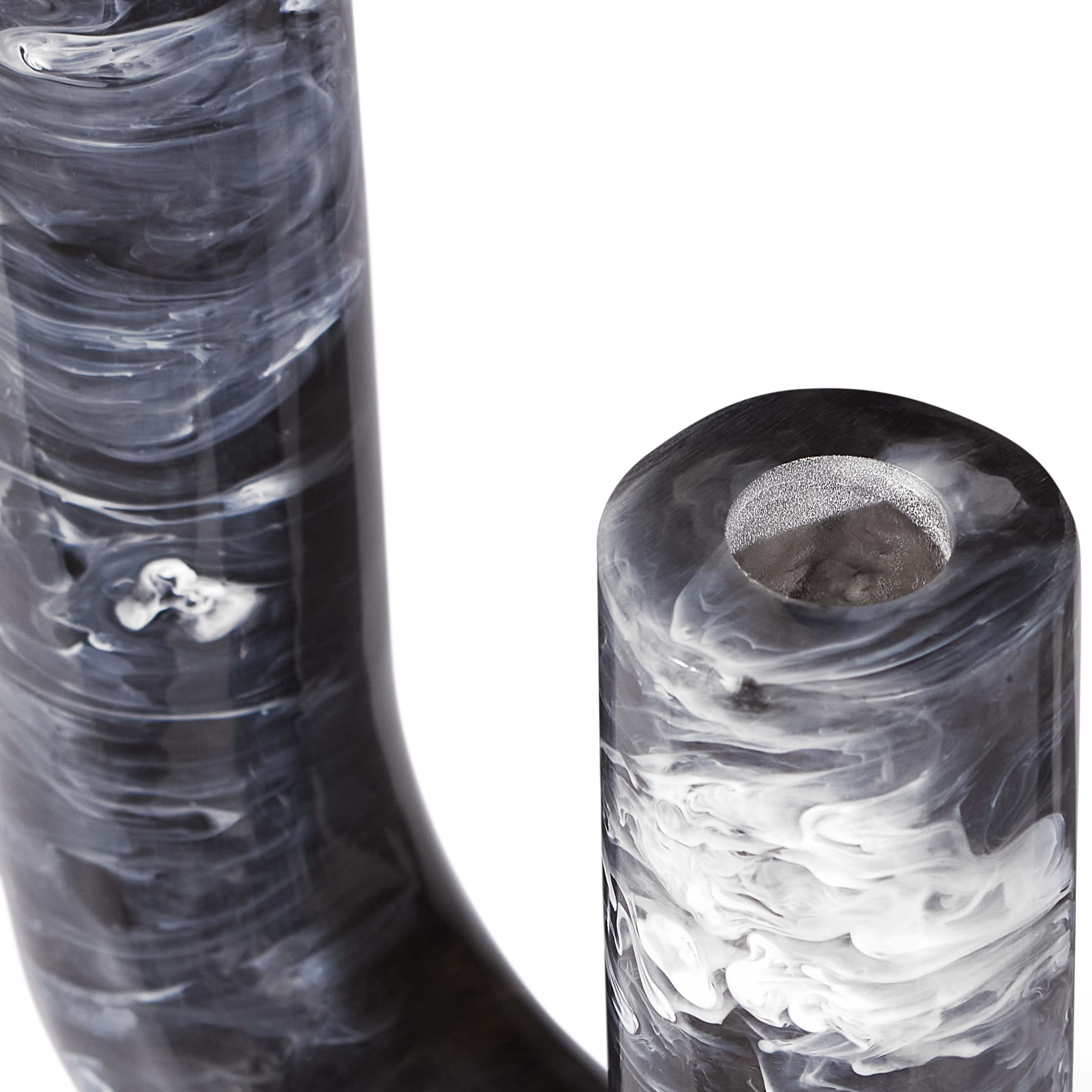 Stilvolle Deko-Vase mit marmorierter Oberfläche von Jonathan Adler