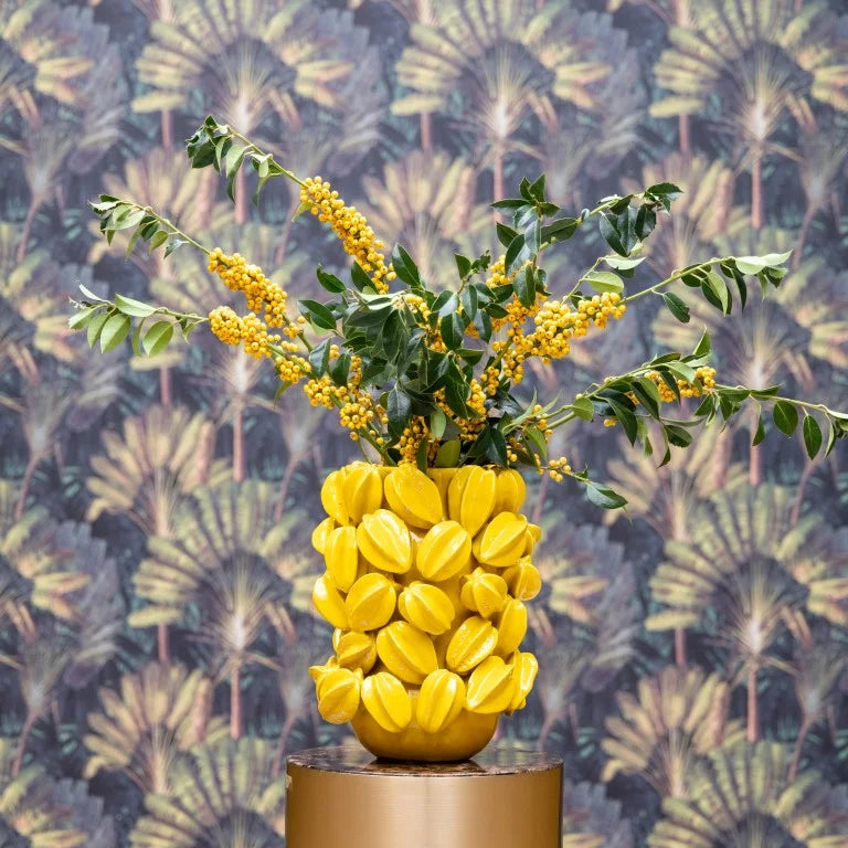 Vase ALL STAR FRUIT Yellow Ø 28 x H36 cm