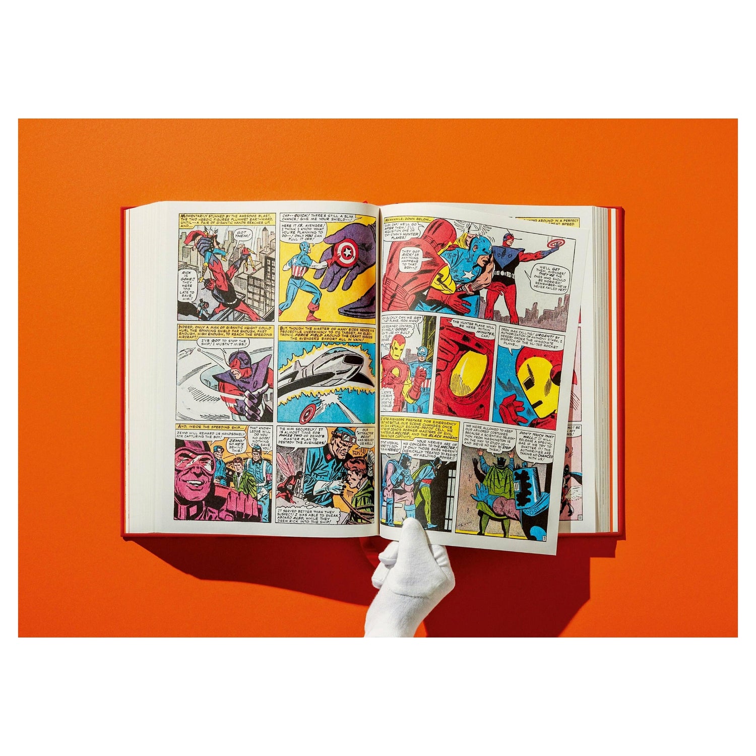 Künstlerische Nahaufnahme der Marvel-Covergrafik