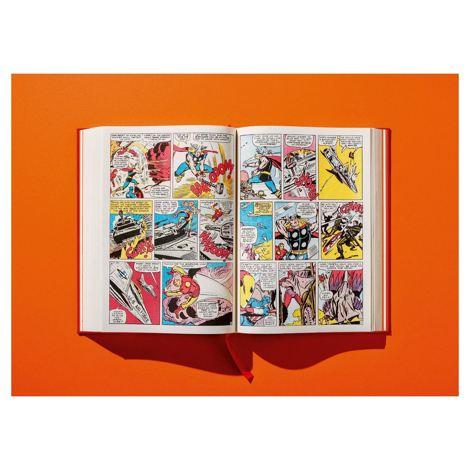 Restaurierter Comicabschnitt im Schuber mit Metalleffekt