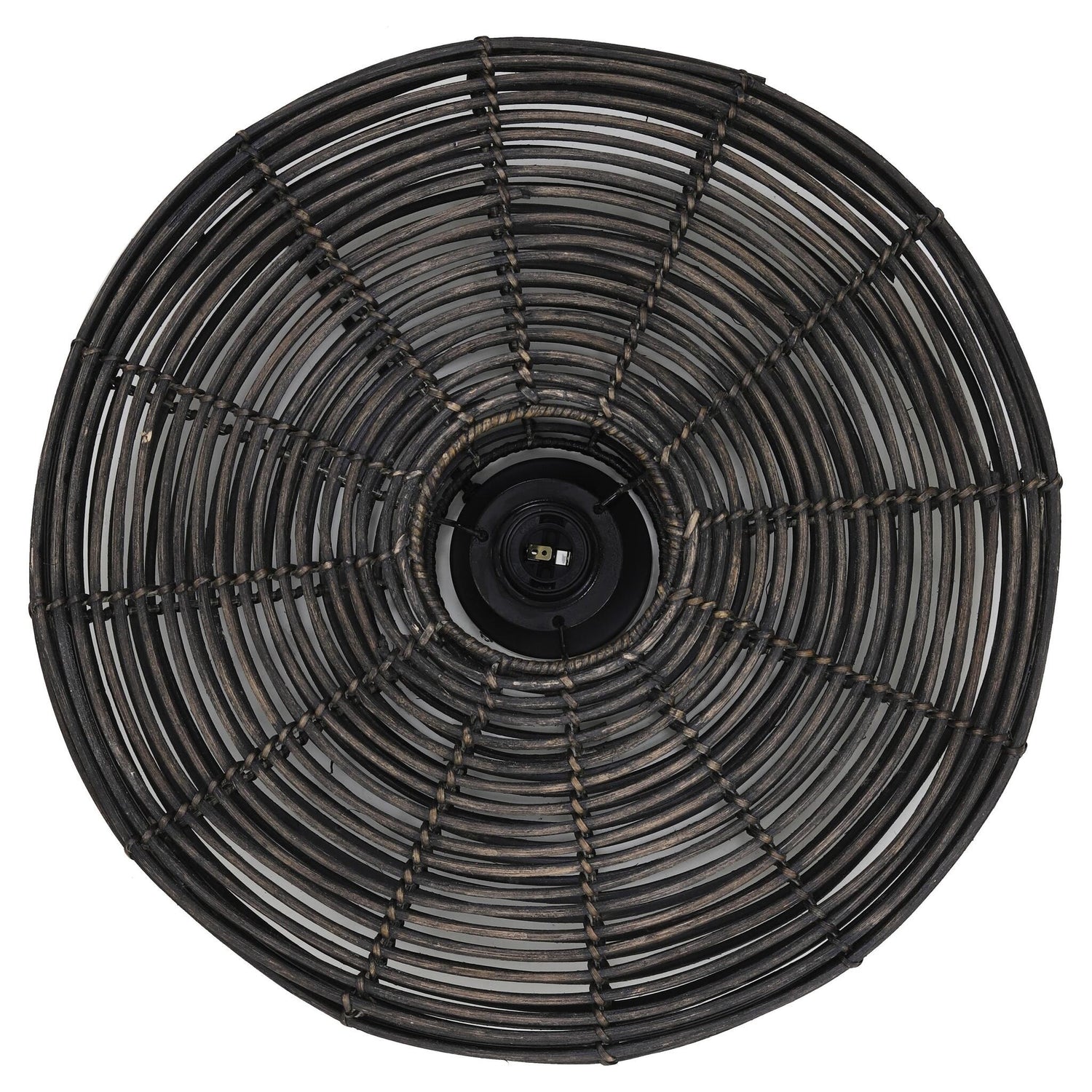 MATAKA Rattan Wandleuchte Ø51x21 cm mit Eisenrahmen